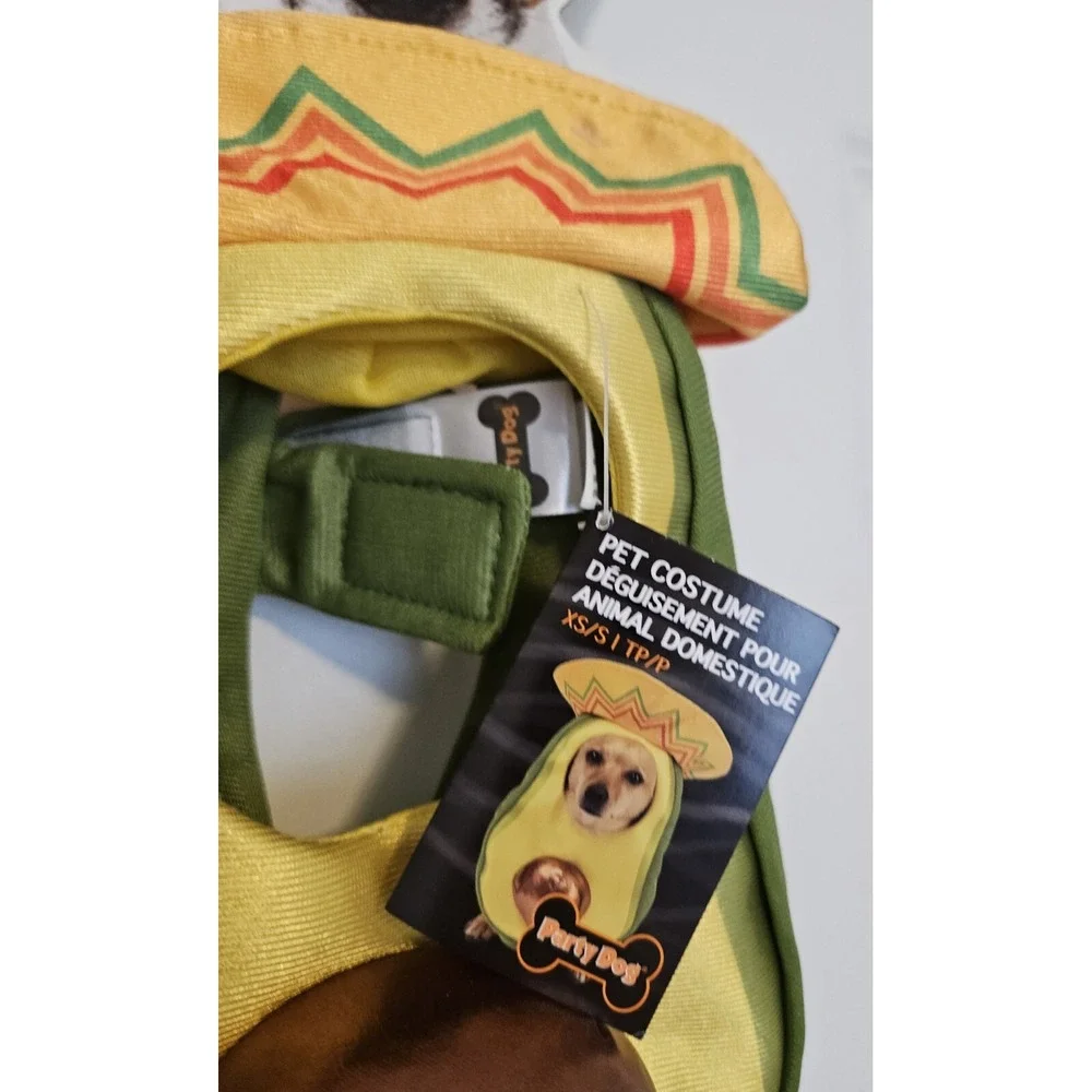 Dog Halloween Costume Guacamole Avacado Mex - Size Small/XS - BRAND NEW - Party